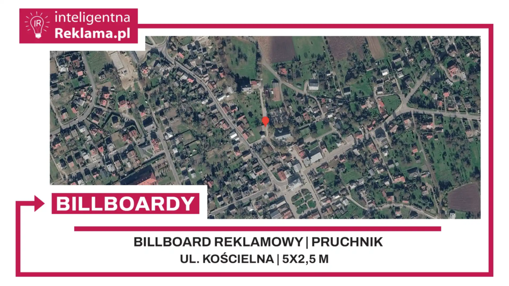 Lokalizacja reklamowa w Pruchnik przy ul. Kościelna - powierzchnia 12,5 m²