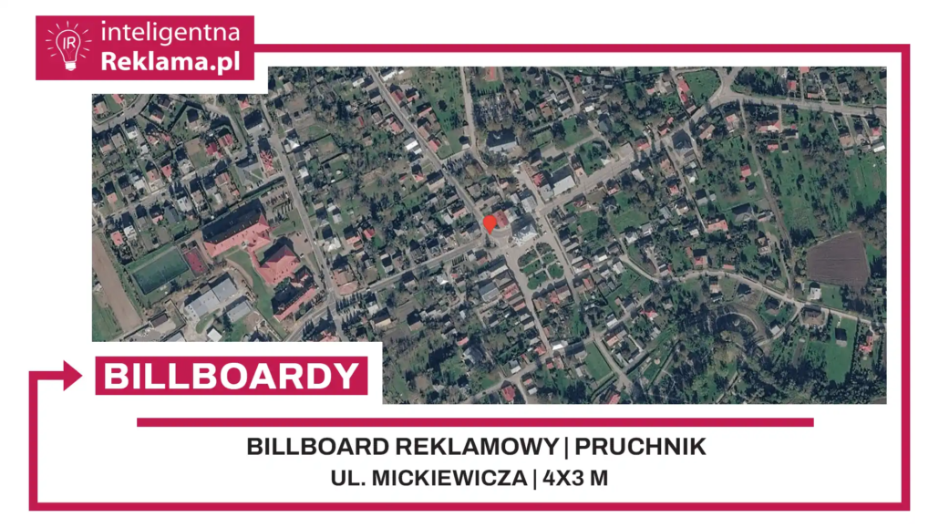Lokalizacja reklamowa w Pruchnik przy ul. Mickiewicza - powierzchnia 12 m²