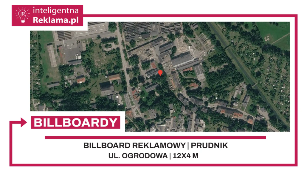 Lokalizacja reklamowa w Prudnik przy ul. Ogrodowa - powierzchnia 48 m²