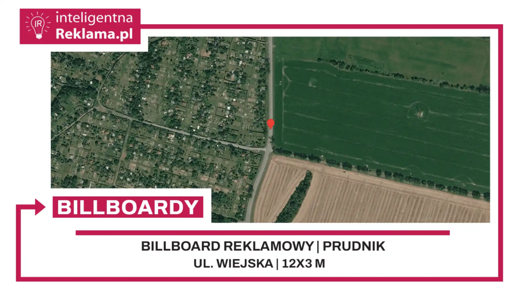 Lokalizacja reklamowa w Prudnik przy ul. Wiejska - powierzchnia 36 m²