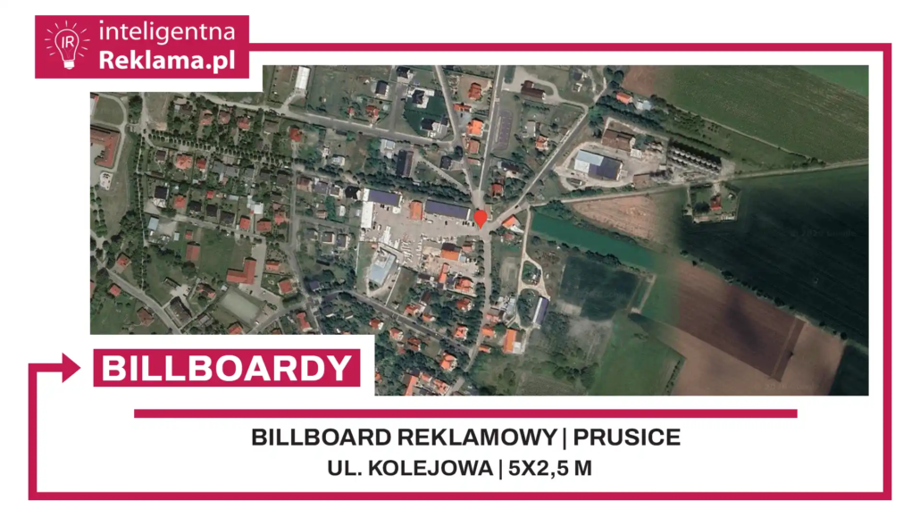 Lokalizacja reklamowa w Prusice przy ul. Kolejowa - powierzchnia 12,5 m²