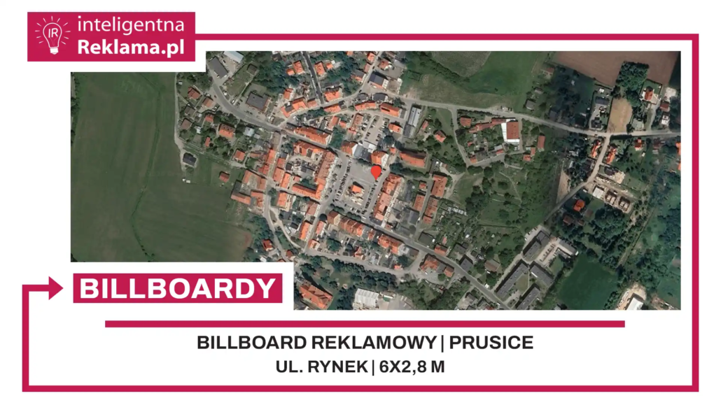 Lokalizacja reklamowa w Prusice przy ul. ul. Rynek - powierzchnia 16,8 m²