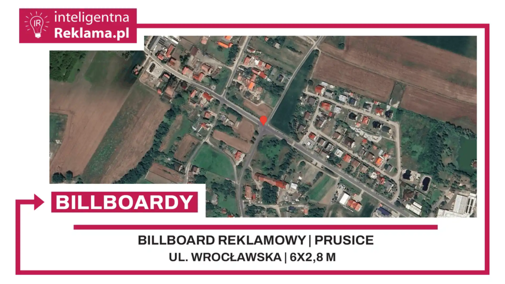 Lokalizacja reklamowa w Prusice przy ul. Wrocławska - powierzchnia 16,8 m²