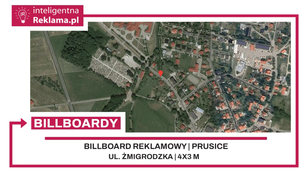 Lokalizacja reklamowa w Prusice przy ul. Żmigrodzka - powierzchnia 12 m²