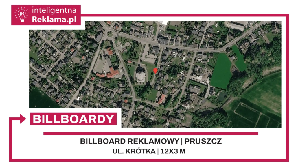 Lokalizacja reklamowa w Pruszcz przy ul. Krótka - powierzchnia 36 m²