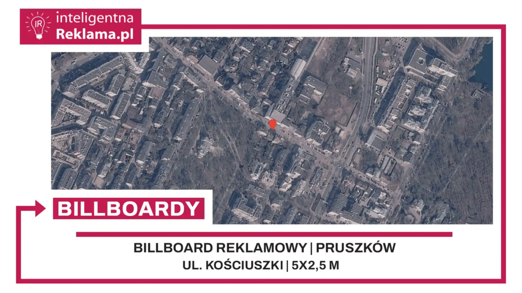 Lokalizacja reklamowa w Pruszków przy ul. Kościuszki - powierzchnia 12,5 m²
