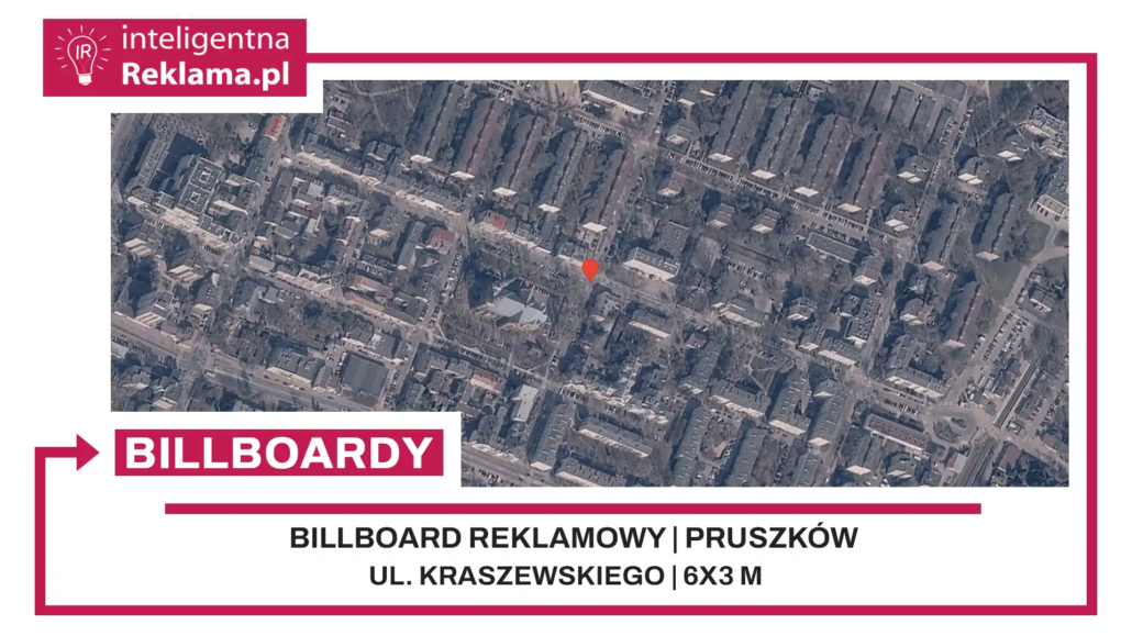 Lokalizacja reklamowa w Pruszków przy ul. ul. Kraszewskiego - powierzchnia 18 m²