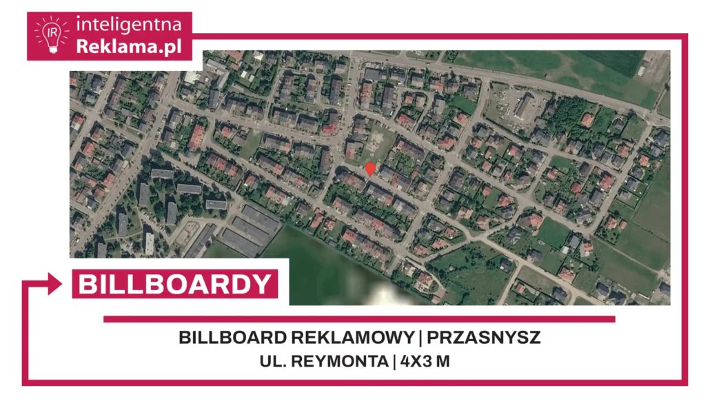 Lokalizacja reklamowa w Przasnysz przy ul. Reymonta - powierzchnia 12 m²