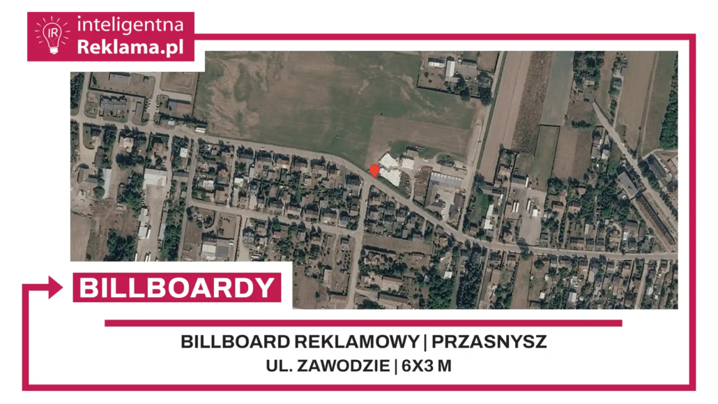 Lokalizacja reklamowa w Przasnysz przy ul. Zawodzie - powierzchnia 18 m²