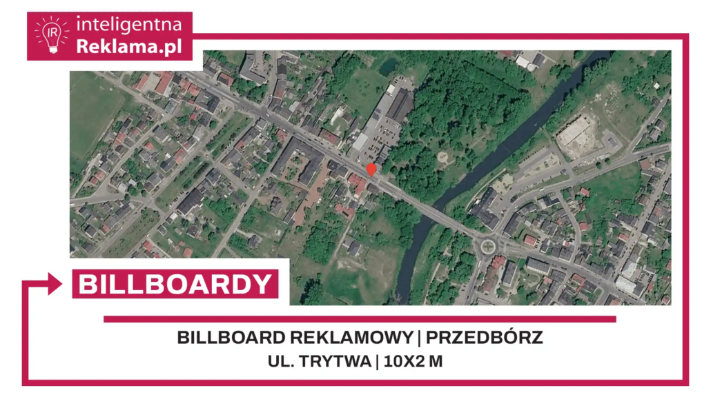 Lokalizacja reklamowa w Przedbórz przy ul. ul. Trytwa - powierzchnia 20 m²