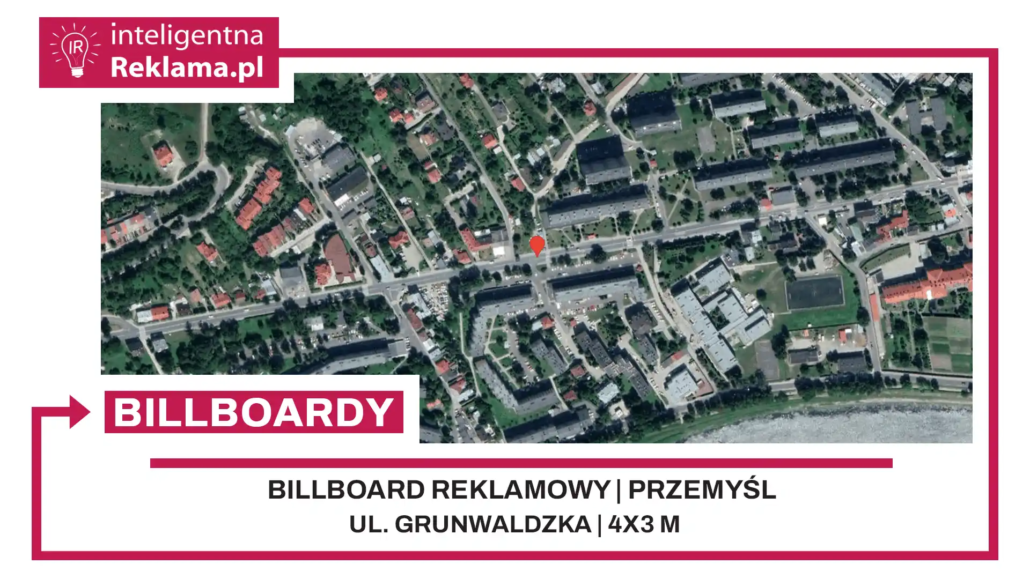 Lokalizacja reklamowa w Przemyśl przy ul. Grunwaldzka - powierzchnia 12 m²