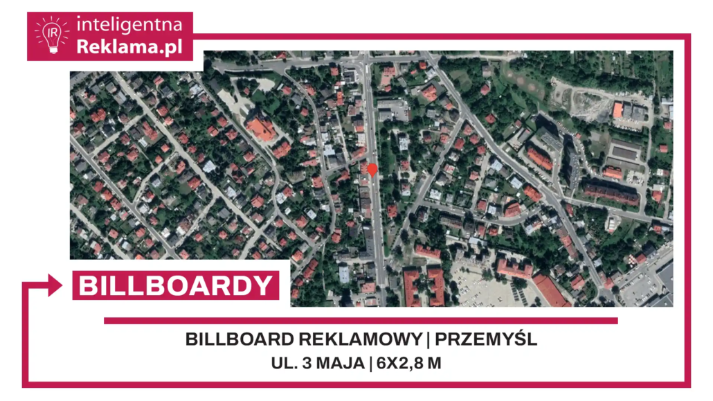 Lokalizacja reklamowa w Przemyśl przy ul. ul. 3 Maja - powierzchnia 16,8 m²