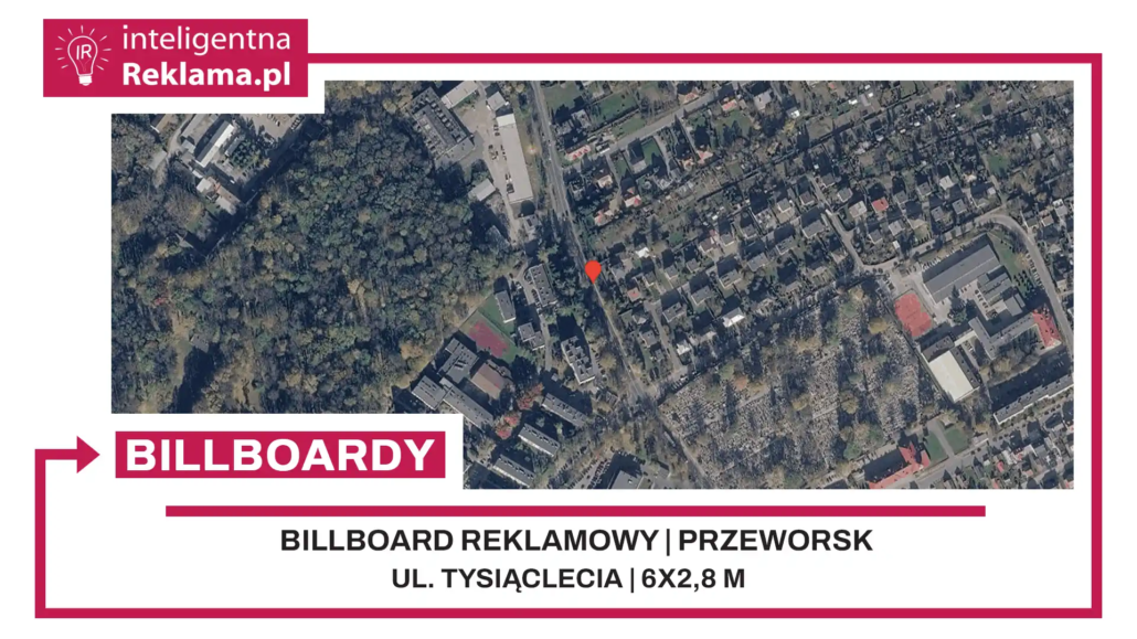 Lokalizacja reklamowa w Przeworsk przy ul. Tysiąclecia - powierzchnia 16,8 m²