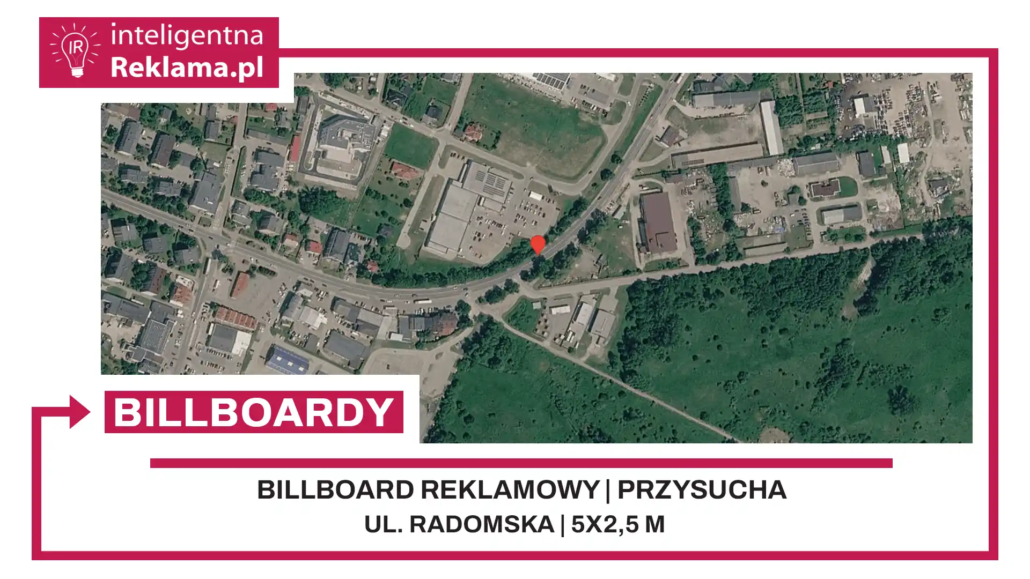 Lokalizacja reklamowa w Przysucha przy ul. ul. Radomska - powierzchnia 12,5 m²