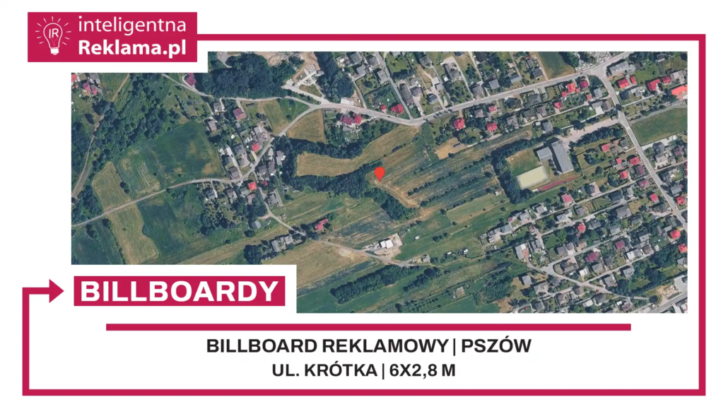 Lokalizacja reklamowa w Pszów przy ul. Krótka - powierzchnia 16,8 m²