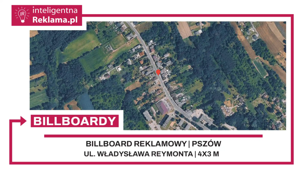 Lokalizacja reklamowa w Pszów przy ul. Władysława Reymonta - powierzchnia 12 m²