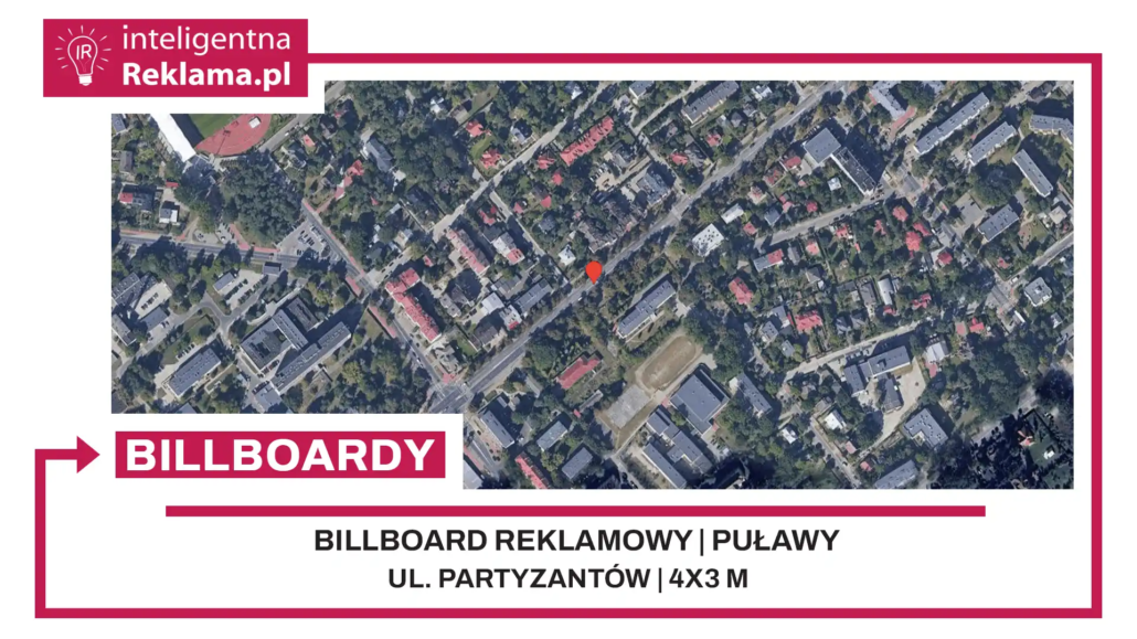 Lokalizacja reklamowa w Puławy przy ul. Partyzantów - powierzchnia 12 m²