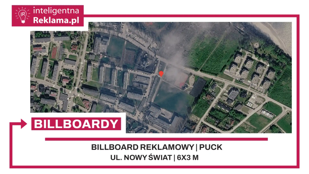 Lokalizacja reklamowa w Puck przy ul. Nowy Świat - powierzchnia 18 m²