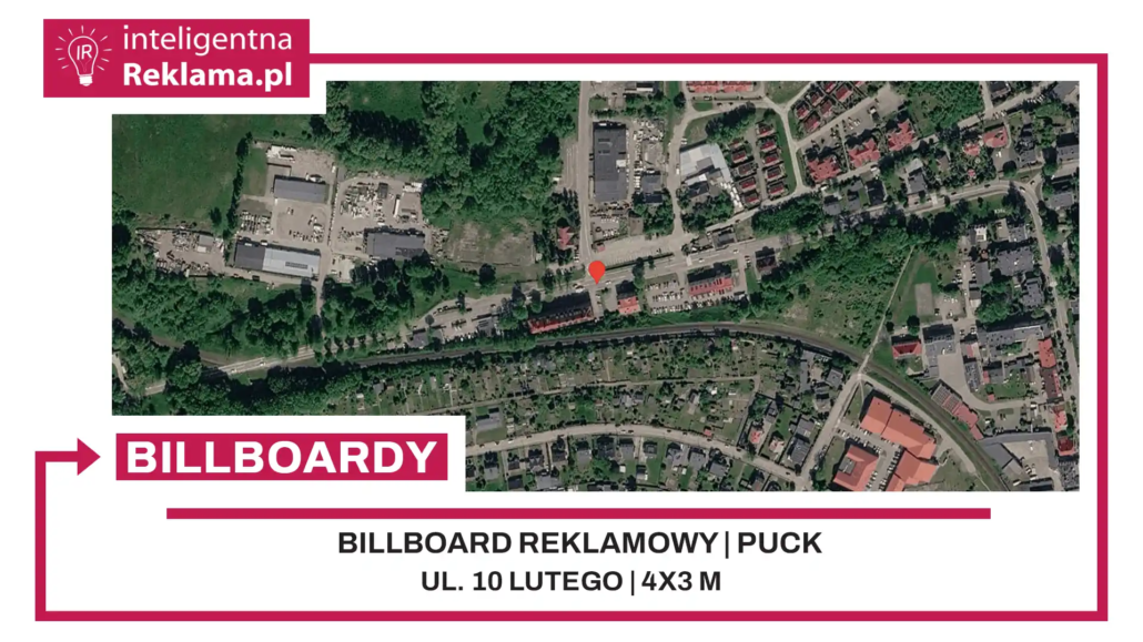Lokalizacja reklamowa w Puck przy ul. ul. 10 Lutego - powierzchnia 12 m²