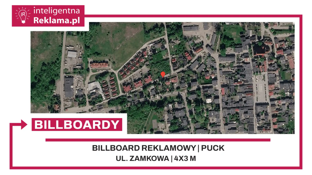 Lokalizacja reklamowa w Puck przy ul. Zamkowa - powierzchnia 12 m²