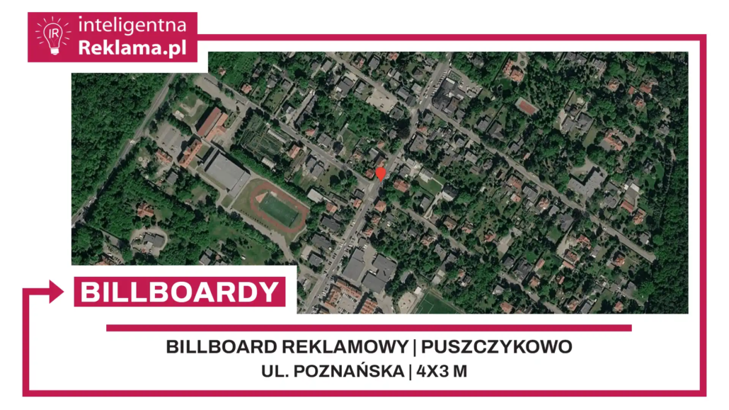 Lokalizacja reklamowa w Puszczykowo przy ul. ul. Poznańska - powierzchnia 12 m²