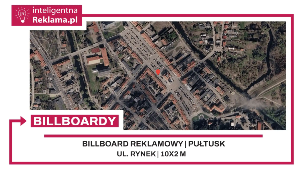 Lokalizacja reklamowa w Pułtusk przy ul. Rynek - powierzchnia 20 m²