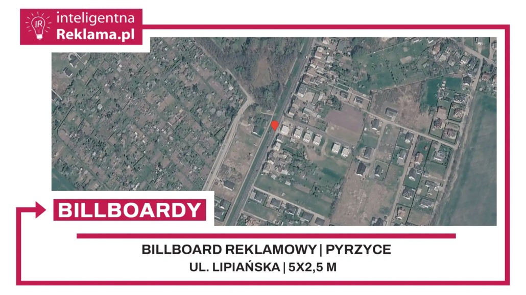 Lokalizacja reklamowa w Pyrzyce przy ul. Lipiańska - powierzchnia 12,5 m²