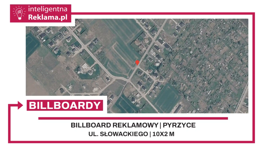 Lokalizacja reklamowa w Pyrzyce przy ul. Słowackiego - powierzchnia 20 m²