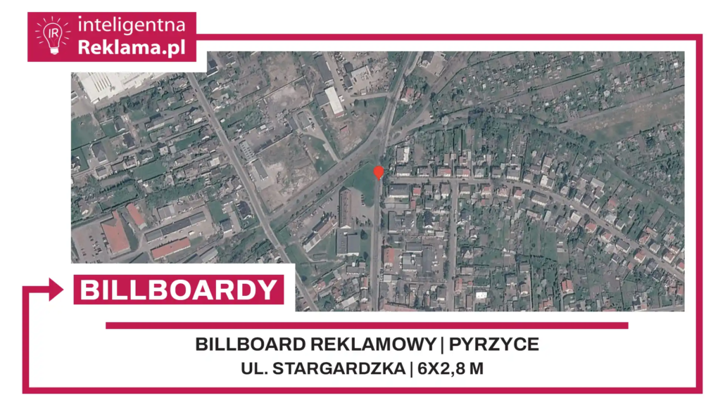Lokalizacja reklamowa w Pyrzyce przy ul. ul. Stargardzka - powierzchnia 16,8 m²