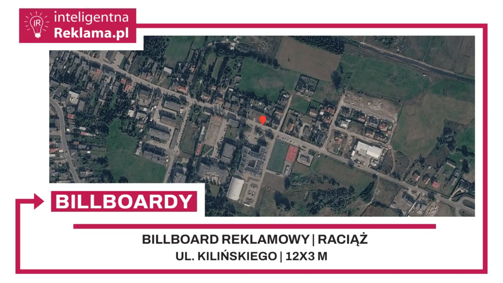 Lokalizacja reklamowa w Raciąż przy ul. Kilińskiego - powierzchnia 36 m²