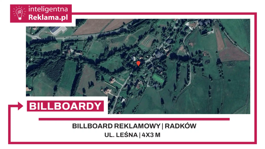 Lokalizacja reklamowa w Radków przy ul. Leśna - powierzchnia 12 m²