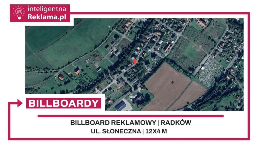 Lokalizacja reklamowa w Radków przy ul. Słoneczna - powierzchnia 48 m²