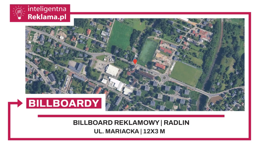 Lokalizacja reklamowa w Radlin przy ul. Mariacka - powierzchnia 36 m²
