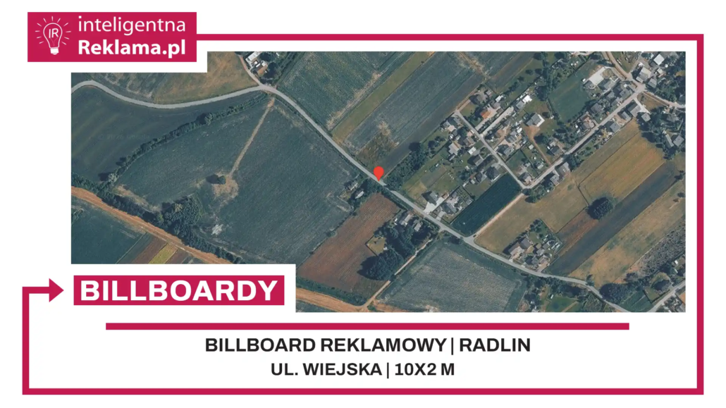 Lokalizacja reklamowa w Radlin przy ul. Wiejska - powierzchnia 20 m²