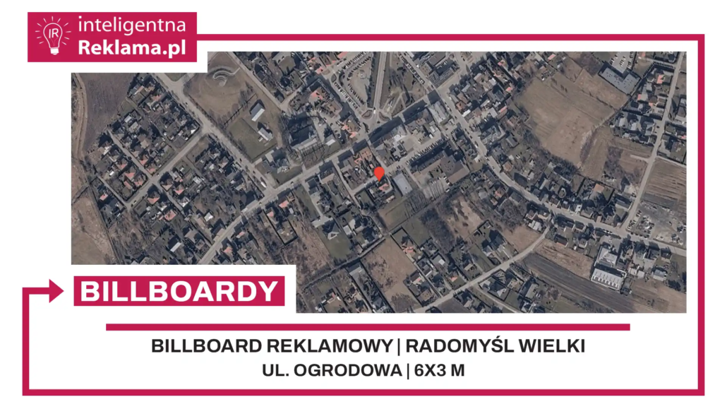 Lokalizacja reklamowa w Radomyśl Wielki przy ul. Ogrodowa - powierzchnia 18 m²
