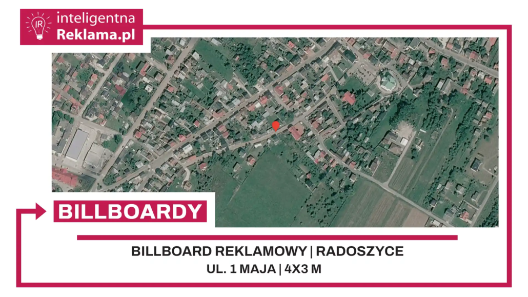 Lokalizacja reklamowa w Radoszyce przy ul. 1 maja - powierzchnia 12 m²
