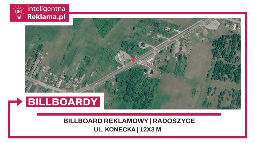 Lokalizacja reklamowa w Radoszyce przy ul. Konecka - powierzchnia 36 m²