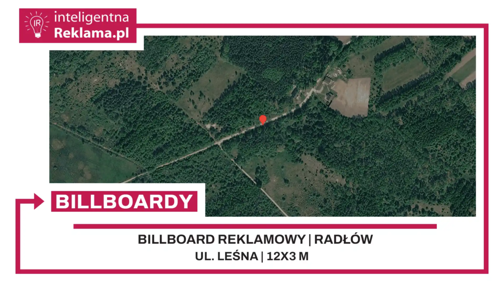 Lokalizacja reklamowa w Radłów przy ul. Leśna - powierzchnia 36 m²
