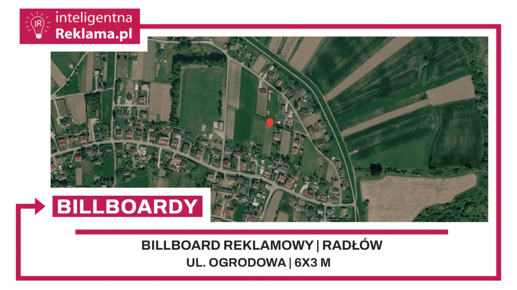 Lokalizacja reklamowa w Radłów przy ul. Ogrodowa - powierzchnia 18 m²