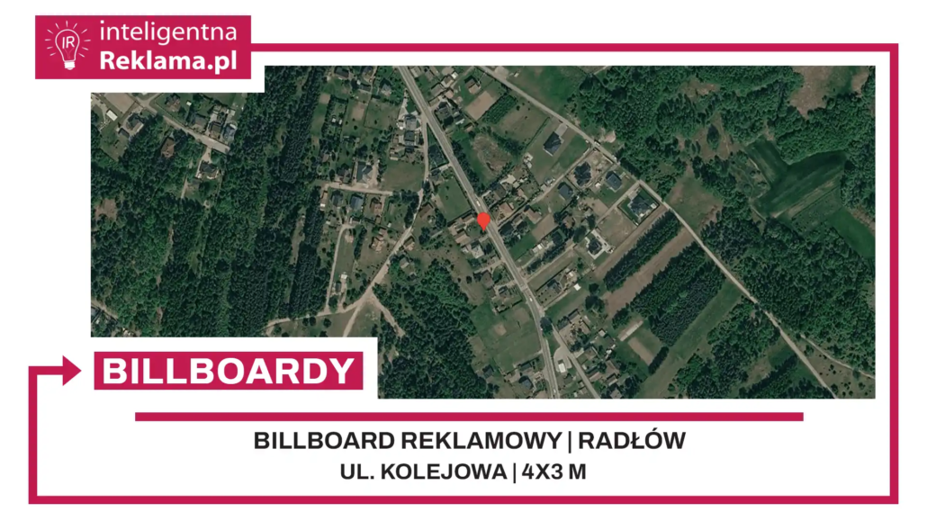 Lokalizacja reklamowa w Radłów przy ul. ul. Kolejowa - powierzchnia 12 m²