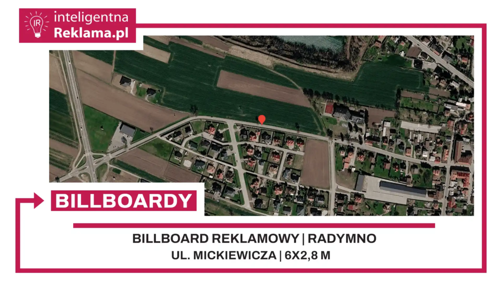 Lokalizacja reklamowa w Radymno przy ul. Mickiewicza - powierzchnia 16,8 m²