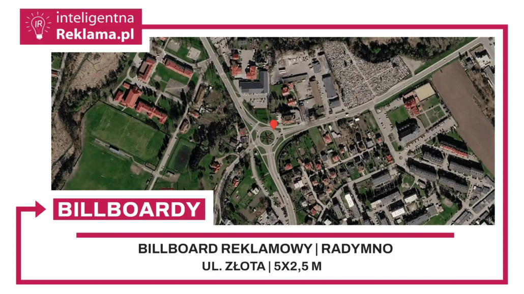 Lokalizacja reklamowa w Radymno przy ul. Złota - powierzchnia 12,5 m²