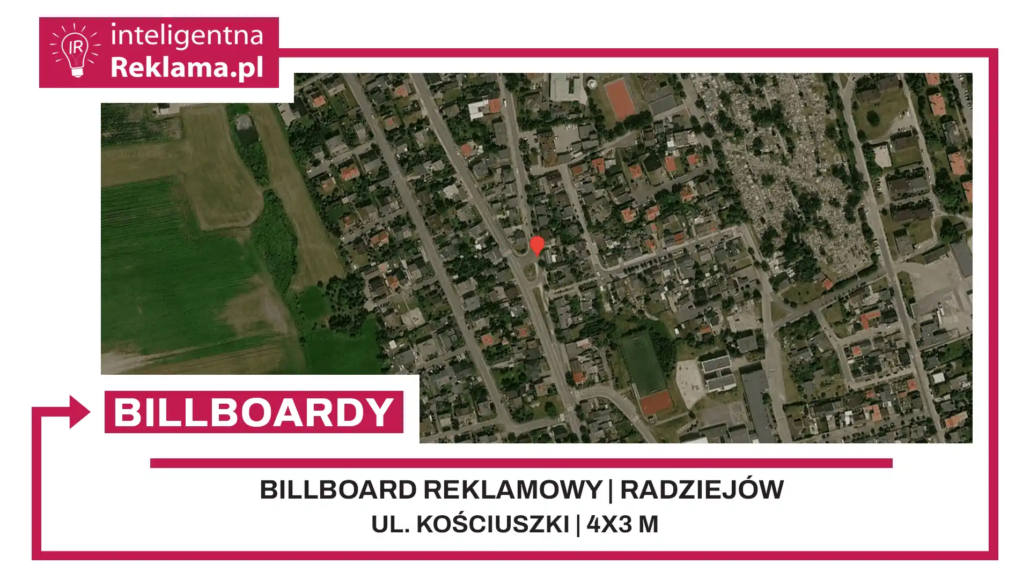 Lokalizacja reklamowa w Radziejów przy ul. ul. Kościuszki - powierzchnia 12 m²