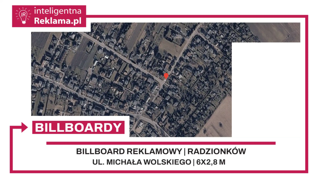 Lokalizacja reklamowa w Radzionków przy ul. Michała Wolskiego - powierzchnia 16,8 m²