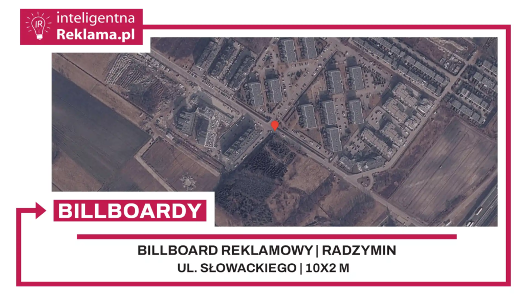 Lokalizacja reklamowa w Radzymin przy ul. Słowackiego - powierzchnia 20 m²