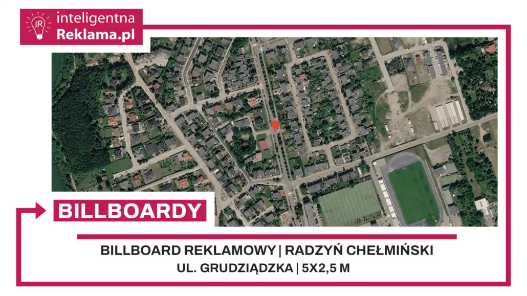 Lokalizacja reklamowa w Radzyń Chełmiński przy ul. ul. Grudziądzka - powierzchnia 12,5 m²