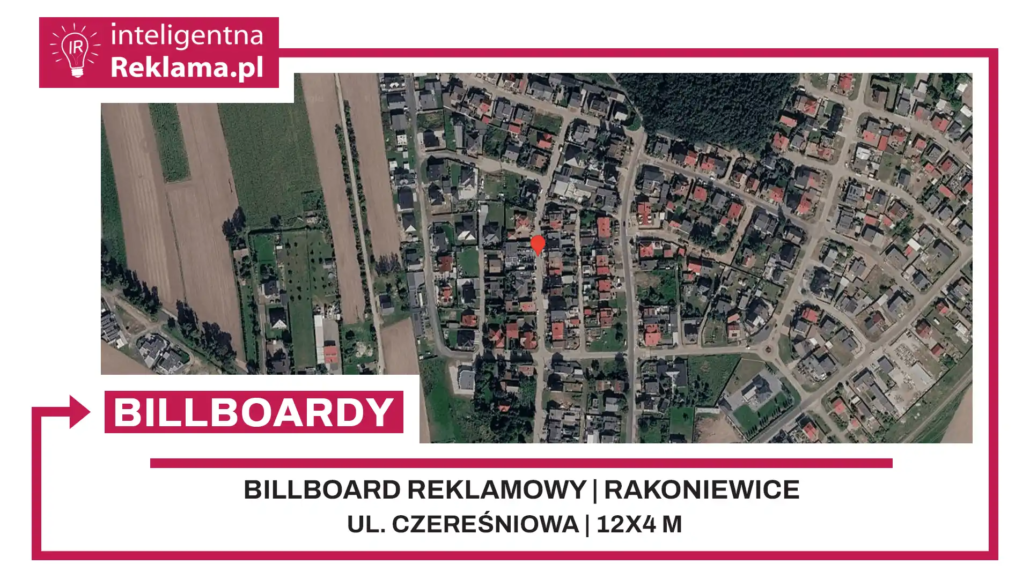 Lokalizacja reklamowa w Rakoniewice przy ul. Czereśniowa - powierzchnia 48 m²