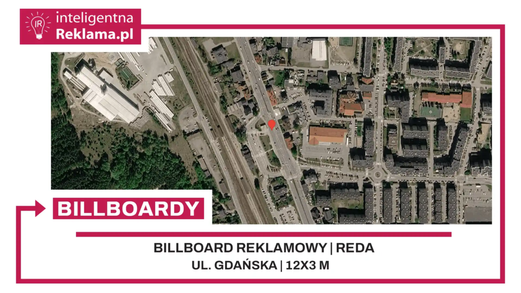 Lokalizacja reklamowa w Reda przy ul. Gdańska - powierzchnia 36 m²