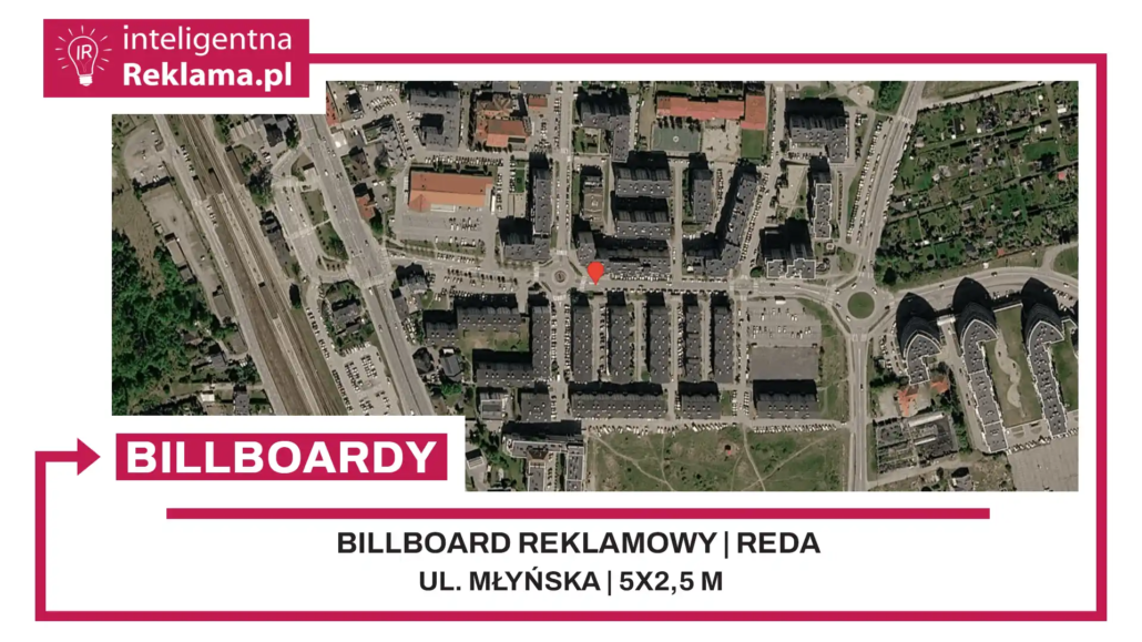 Lokalizacja reklamowa w Reda przy ul. ul. Młyńska - powierzchnia 12,5 m²
