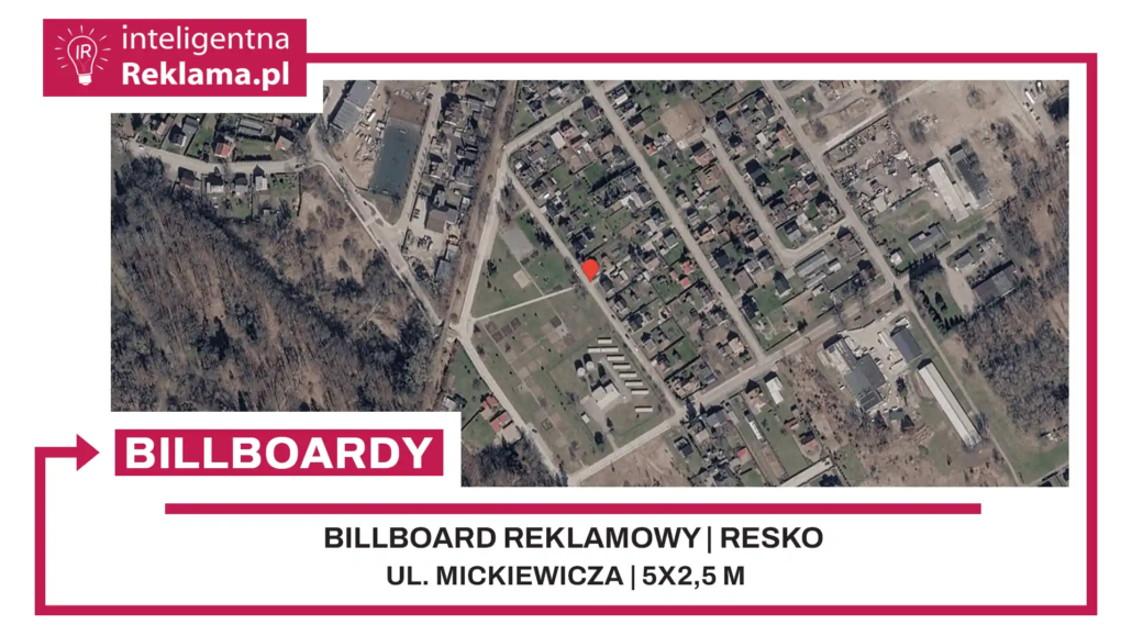 Lokalizacja reklamowa w Resko przy ul. Mickiewicza - powierzchnia 12,5 m²
